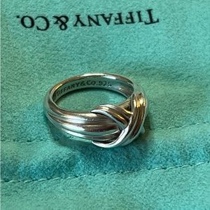 Tiffany & Co Signature Sterling Silver Ring size 5